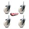 Service Caster 4 Inch Nylon Wheel Swivel 34 Inch Threaded Stem Caster Set Service Caster SCC-TS20S414-NYS-34212-4 - alternate 4